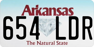 AR license plate 654LDR