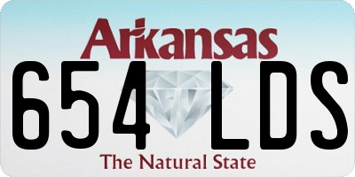 AR license plate 654LDS
