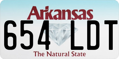 AR license plate 654LDT