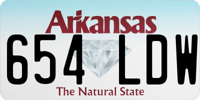 AR license plate 654LDW