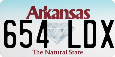 AR license plate 654LDX
