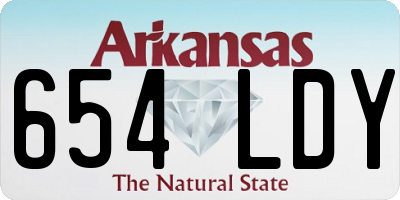 AR license plate 654LDY