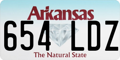 AR license plate 654LDZ