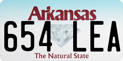AR license plate 654LEA