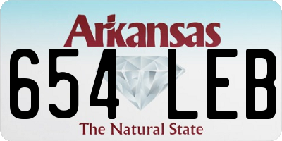 AR license plate 654LEB