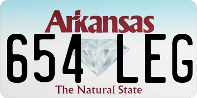 AR license plate 654LEG