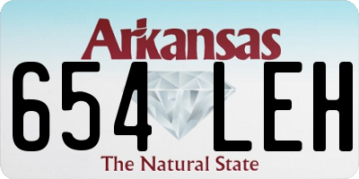 AR license plate 654LEH