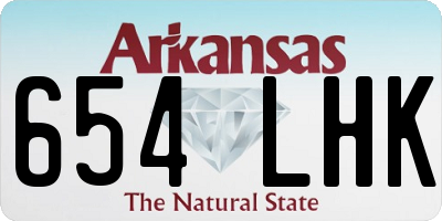 AR license plate 654LHK