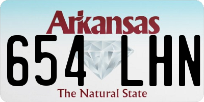 AR license plate 654LHN