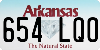 AR license plate 654LQO