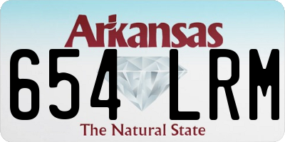 AR license plate 654LRM