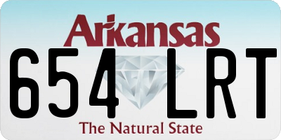 AR license plate 654LRT