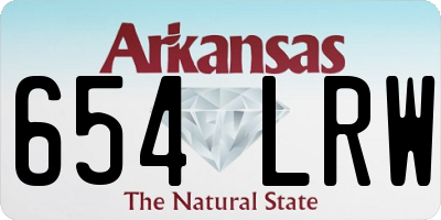 AR license plate 654LRW