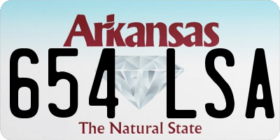 AR license plate 654LSA