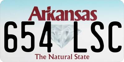 AR license plate 654LSC