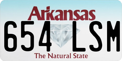 AR license plate 654LSM