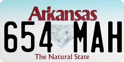 AR license plate 654MAH