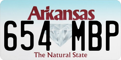 AR license plate 654MBP