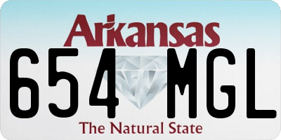 AR license plate 654MGL