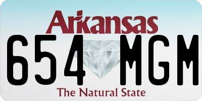 AR license plate 654MGM