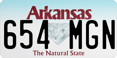 AR license plate 654MGN