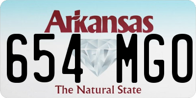 AR license plate 654MGO