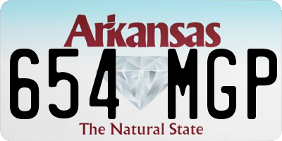 AR license plate 654MGP