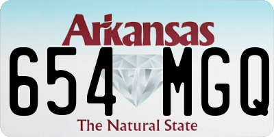 AR license plate 654MGQ