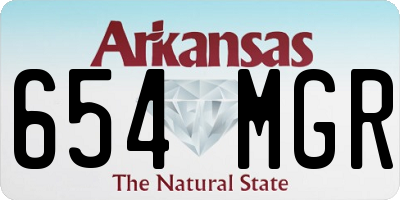 AR license plate 654MGR