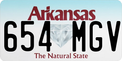 AR license plate 654MGV