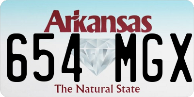 AR license plate 654MGX