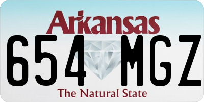 AR license plate 654MGZ
