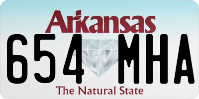 AR license plate 654MHA