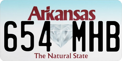 AR license plate 654MHB