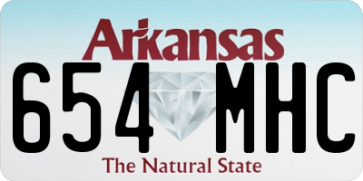 AR license plate 654MHC