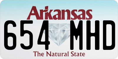 AR license plate 654MHD