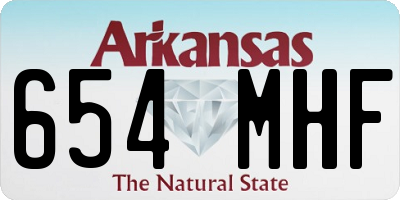 AR license plate 654MHF