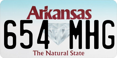 AR license plate 654MHG