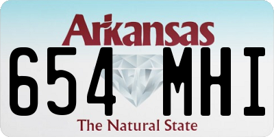AR license plate 654MHI