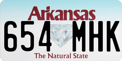 AR license plate 654MHK
