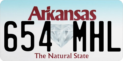 AR license plate 654MHL