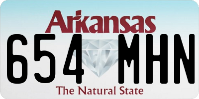 AR license plate 654MHN