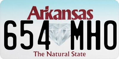 AR license plate 654MHO