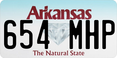 AR license plate 654MHP