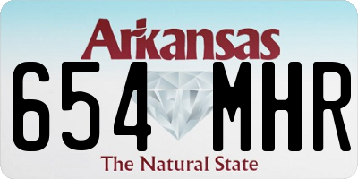 AR license plate 654MHR