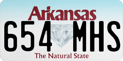 AR license plate 654MHS
