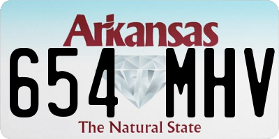 AR license plate 654MHV