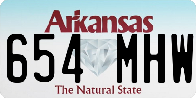 AR license plate 654MHW