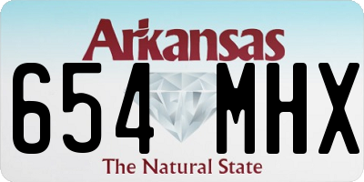 AR license plate 654MHX