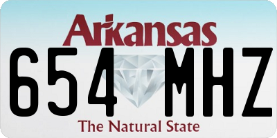 AR license plate 654MHZ